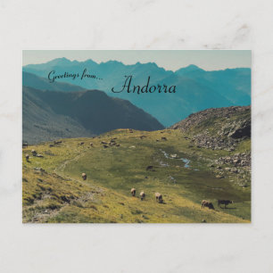 A View of Ordino Andorra Postcard