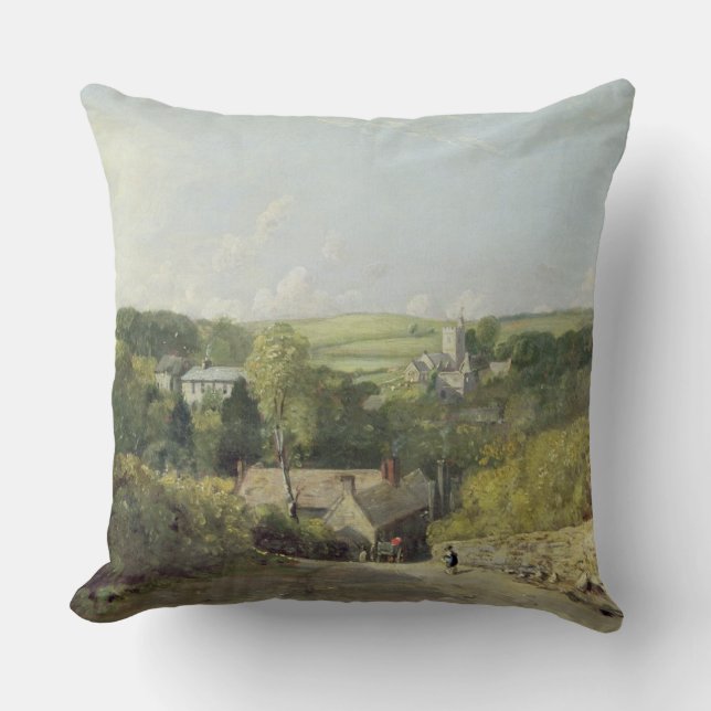 A View of Osmington Village with the Church and Vi Cushion (Front)