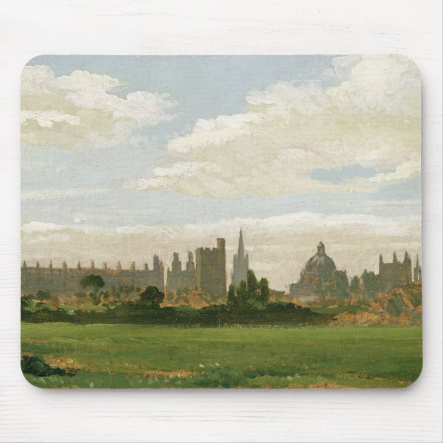 A View of Oxford (oil on millboard) Mouse Mat (Front)