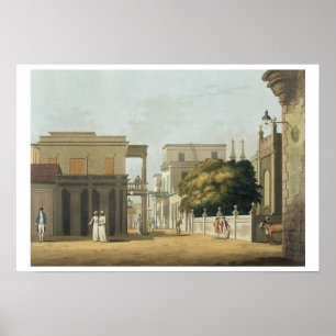 A View of Part of St. Thome Street, Fort St. Georg Poster