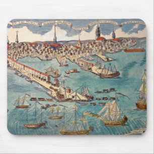 A View of Part of the Town of Boston Mouse Mat