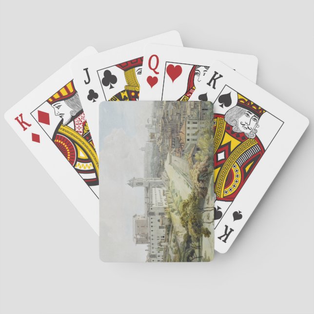A View of Rome taken from the Pincio, 1776 (w/c ov Playing Cards (Back)