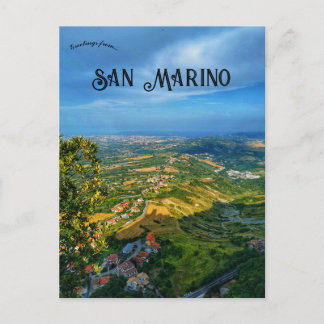 A View of San Marino Postcard