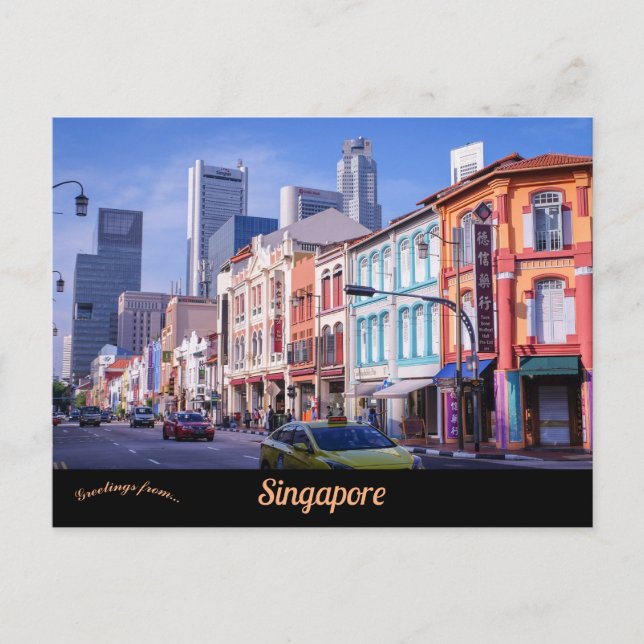 A View of Singapore Postcard (Front)
