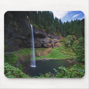 A view of South Falls in Silver Falls State Park Mouse Mat