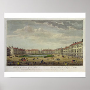 A View of St. James's Square, London, 1753 (hand c Poster