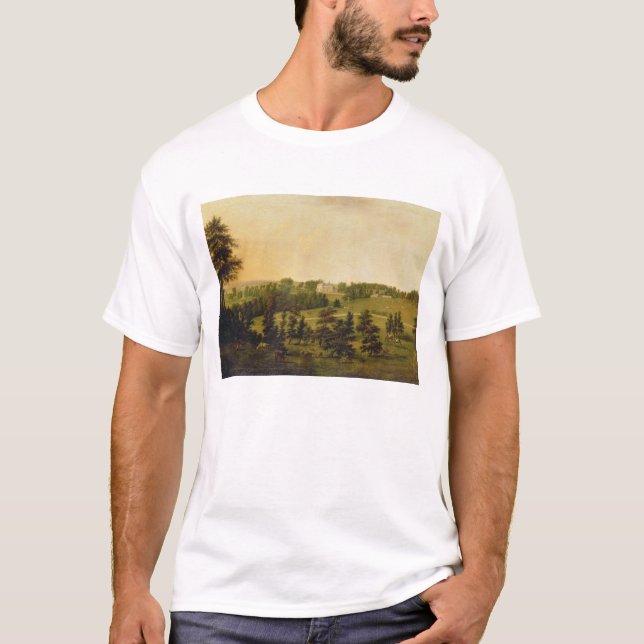 A View of Tapeley Park, Instow, North Devon T-Shirt (Front)