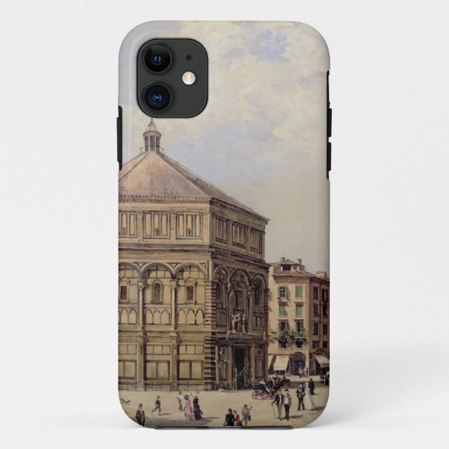A View of the Baptistry in Florence (panel) Case-Mate iPhone Case (Back)