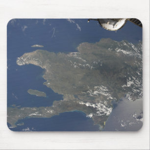 A view of the Caribbean island of Hispaniola Mouse Mat
