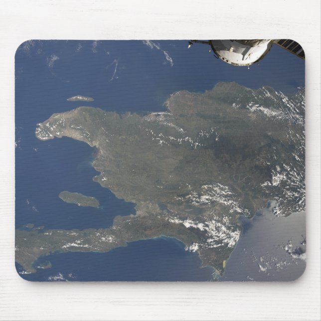 A view of the Caribbean island of Hispaniola Mouse Mat (Front)