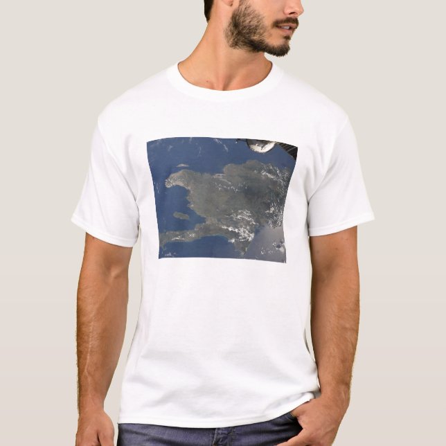 A view of the Caribbean island of Hispaniola T-Shirt (Front)