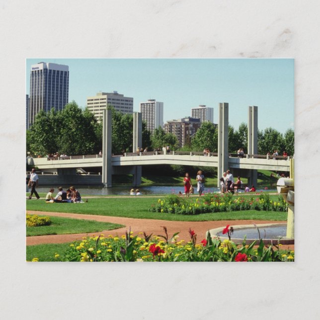 A view of the city postcard (Front)