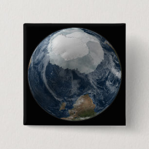 A view of the Earth 2 15 Cm Square Badge