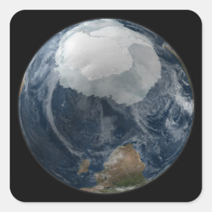 A view of the Earth 2 Square Sticker