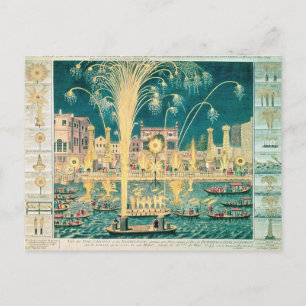 A View of the Fireworks and Illuminations Postcard