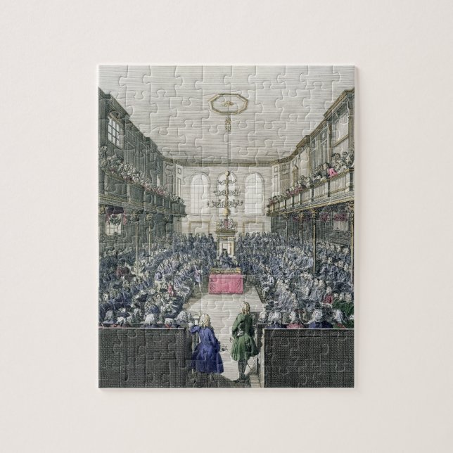 A View of the House of Commons, engraved by B. Col Jigsaw Puzzle (Vertical)