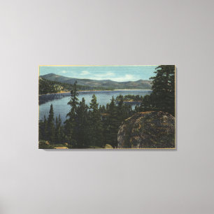 A View of the Lake from Castle Rock Canvas Print