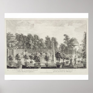 A View of the Orangery, Lord Burlington's Garden a Poster