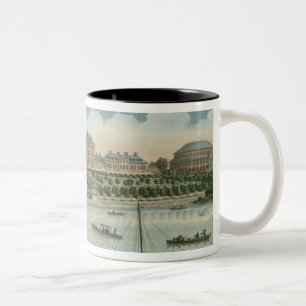 A View of the Royal Hospital at Chelsea and the Ro Two-Tone Coffee Mug