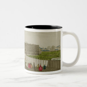 A View of the Royal Palace of Hampton Court, publi Two-Tone Coffee Mug