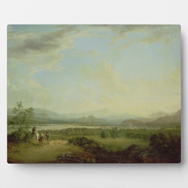 A View of the Town of Stirling on the River Forth Plaque (Front)