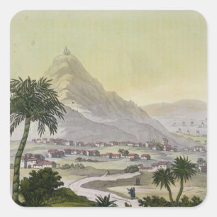 A view of the township of Lima, Peru, from 'Le Cos Square Sticker