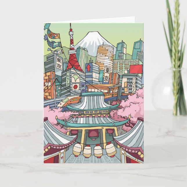 A View of Tokyo Card (Front)