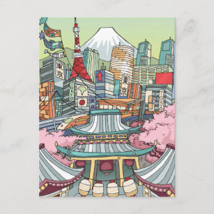 A View of Tokyo Postcard