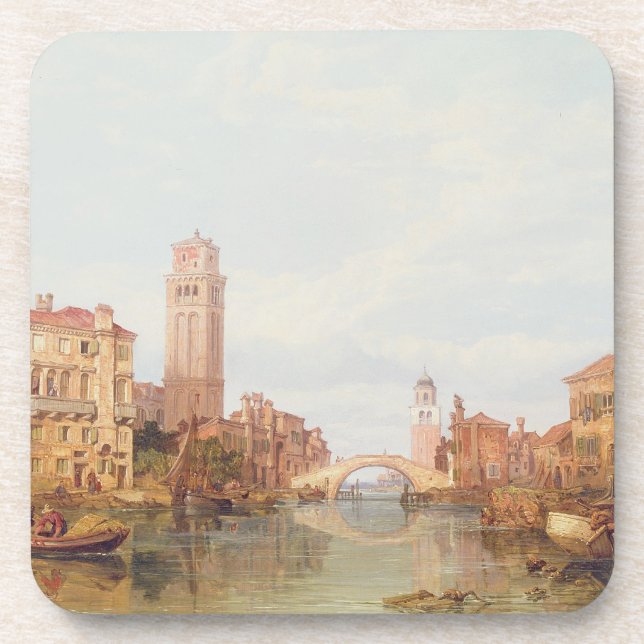 A View of Verona, 1848 (oil on canvas) Coaster (Front)