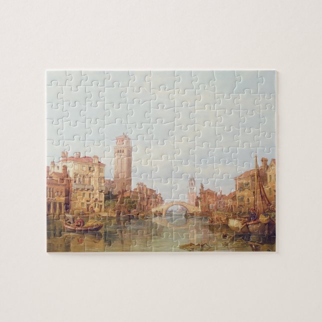 A View of Verona, 1848 (oil on canvas) Jigsaw Puzzle (Horizontal)