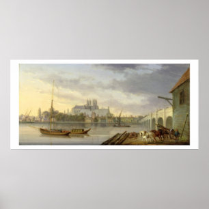 A View of Westminster Bridge and the Abbey from th Poster