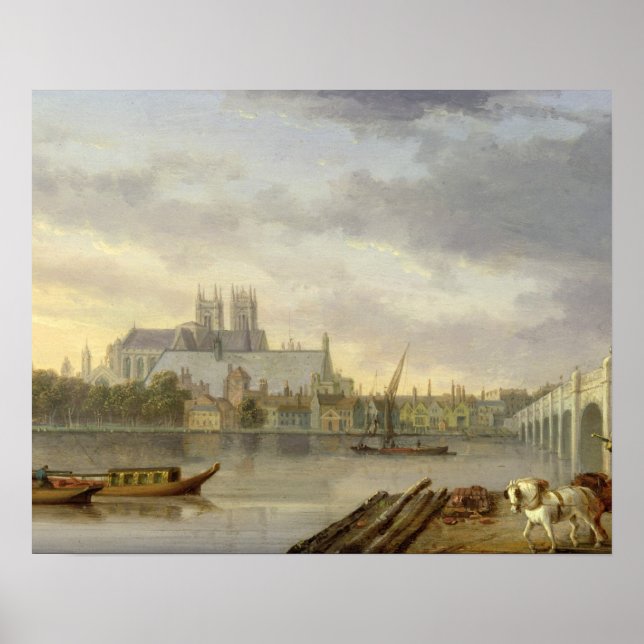 A View of Westminster Bridge and the Abbey from th Poster (Front)