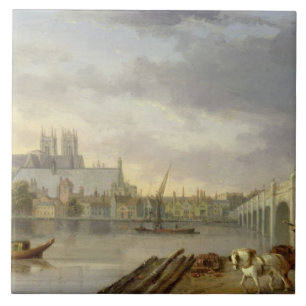 A View of Westminster Bridge and the Abbey from th Tile
