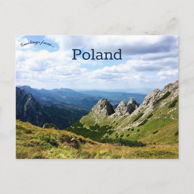 A View of Zakopane Poland Postcard (Front)