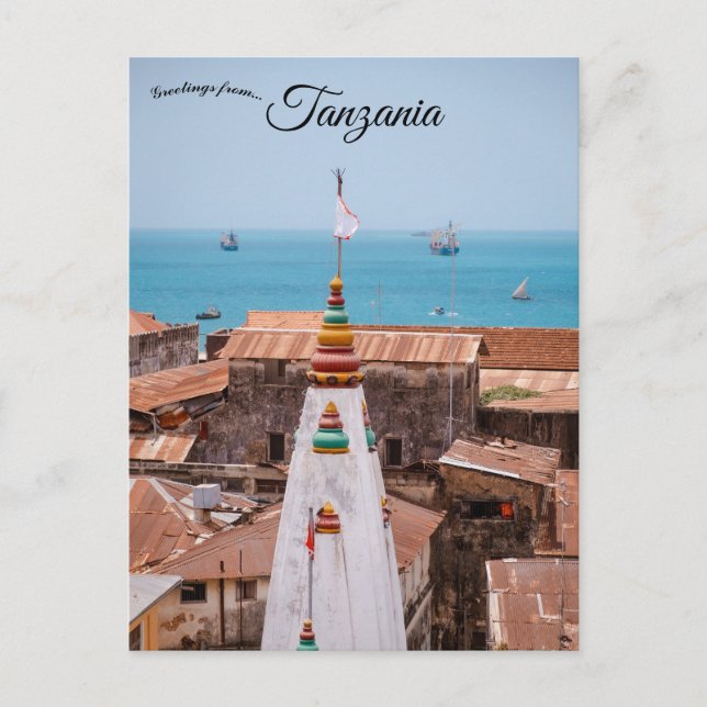 A View of Zanzibar Island Tanzania Postcard (Front)