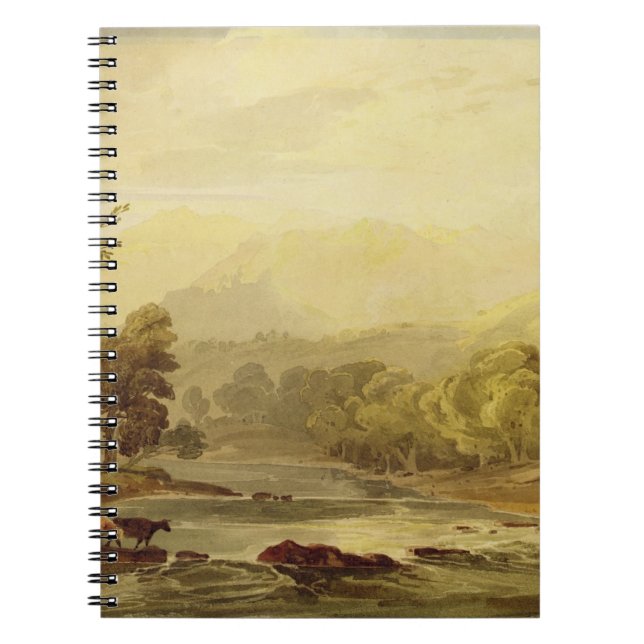A View on the Brathay near Ambleside (w/c over tra Notebook (Front)