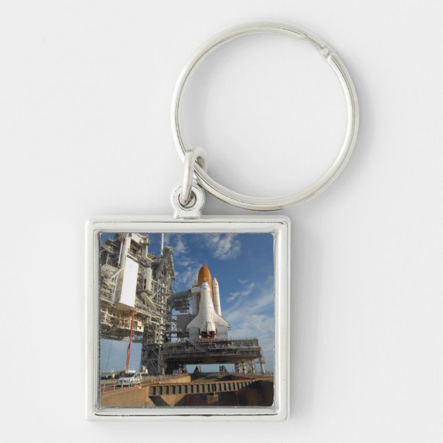 A view Space Shuttle Atlantis on Launch Pad 39A Key Ring (Front)