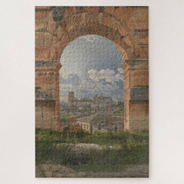 A View through Three Arches of the Colosseum Jigsaw Puzzle (Vertical)