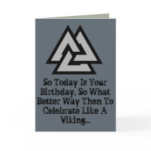 A VIKING BIRTHDAY CARD!!!