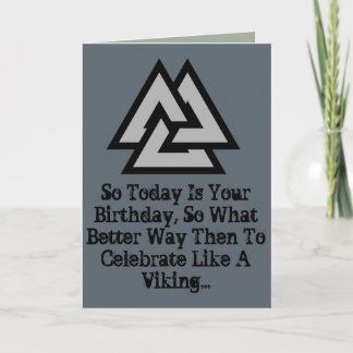 A VIKING BIRTHDAY CARD!!! CARD