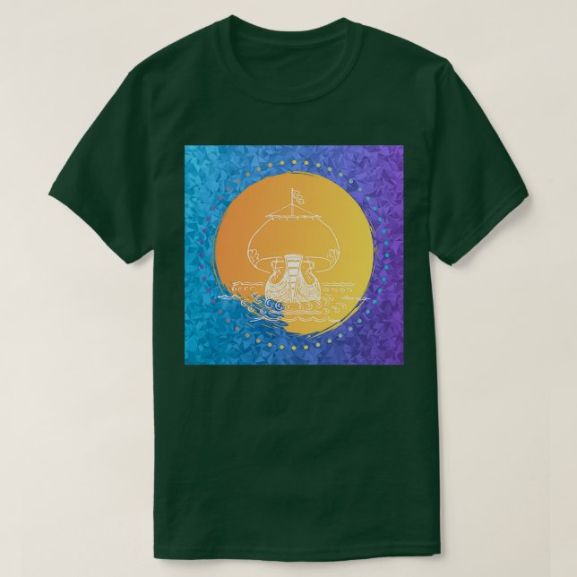 A Viking Sunrise T-Shirt (Design Front)