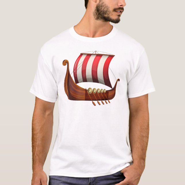 A viking's ship T-Shirt (Front)