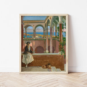 A Villa on the Riviera Sir John Lavery Poster
