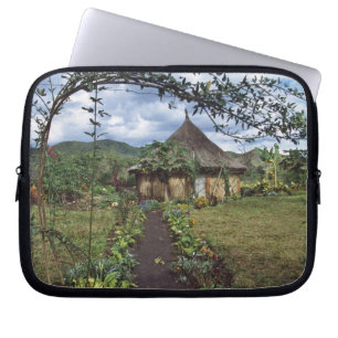 A village in the Highlands, Goroka, Papua New Laptop Sleeve