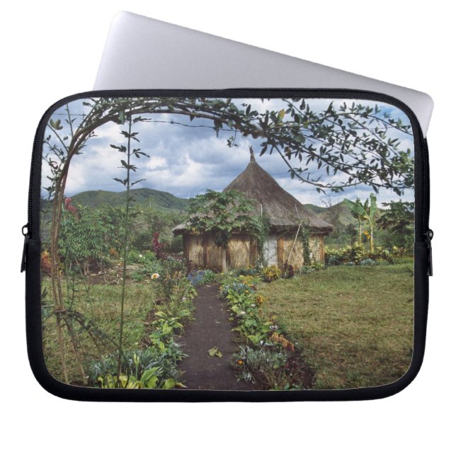 A village in the Highlands, Goroka, Papua New Laptop Sleeve (Front)