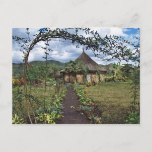 A village in the Highlands, Goroka, Papua New Postcard