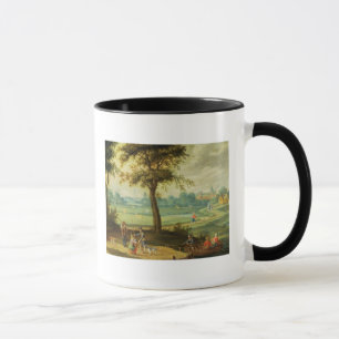 A Village Landscape by a River Mug