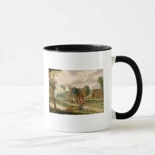 A village landscape mug