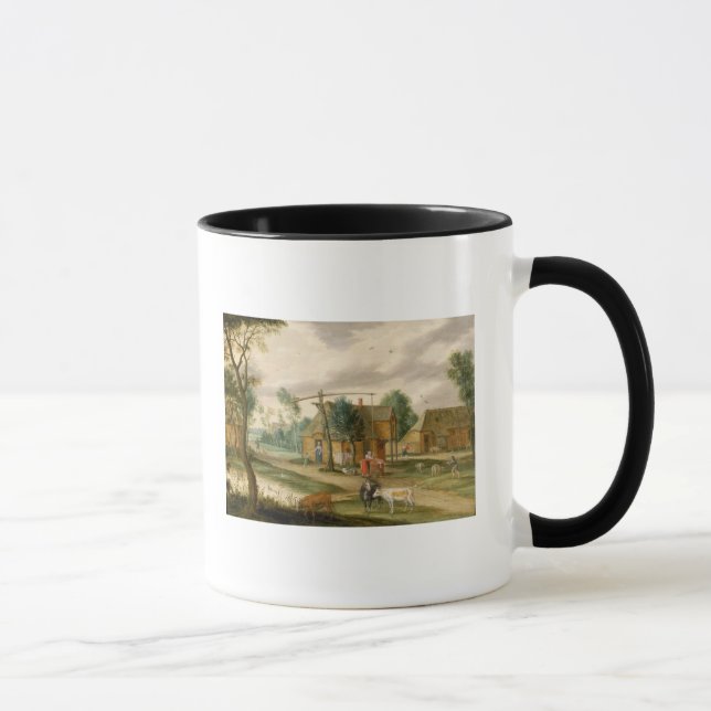 A village landscape mug (Right)