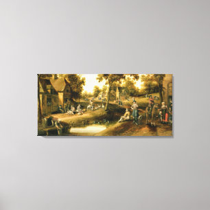 A Village Scene Canvas Print